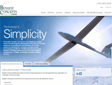 Tablet Screenshot of benefitconcepts.com